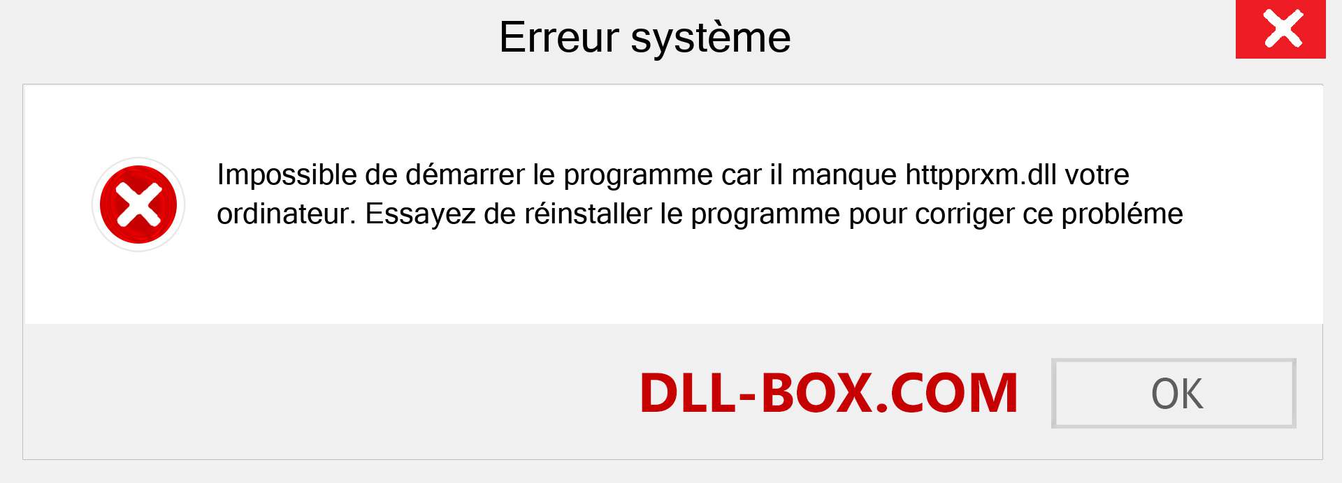 Le fichier httpprxm.dll est manquant ?. Télécharger pour Windows 7, 8, 10 - Correction de l'erreur manquante httpprxm dll sur Windows, photos, images